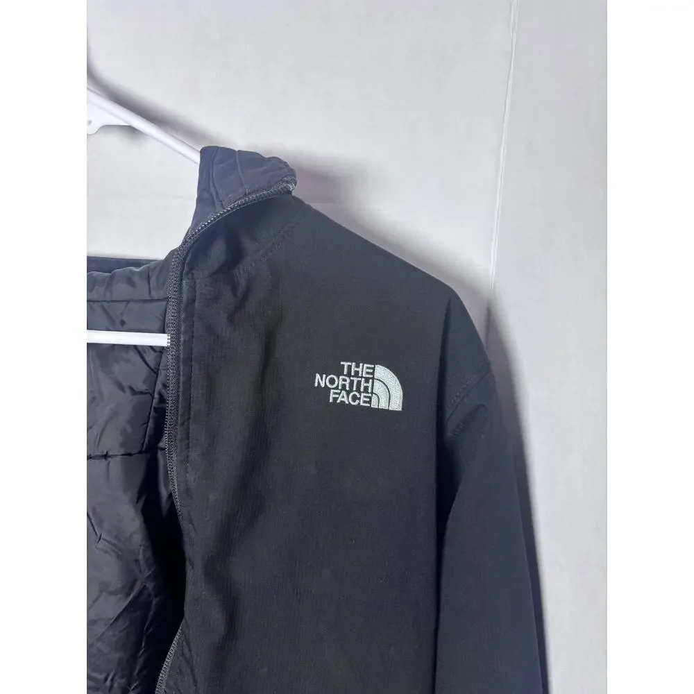 The North Face Boys’ L (14/16) Black Insulated Hooded Jacket – No Zipper